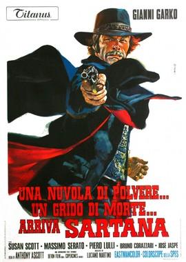 Облако пыли... предсмертный крик... Сартана идёт! (Una nuvola di polvere... un grido di morte... arriva Sartana) 1970 года смотреть онлайн бесплатно в отличном качестве. Постер