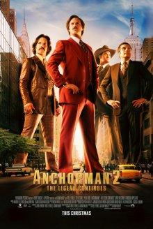 Телеведущий: И снова здравствуйте (Anchorman 2: The Legend Continues)  года смотреть онлайн бесплатно в отличном качестве. Постер