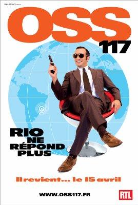 Агент 117: Миссия в Рио (OSS 117: Rio ne répond plus) 2009 года смотреть онлайн бесплатно в отличном качестве. Постер